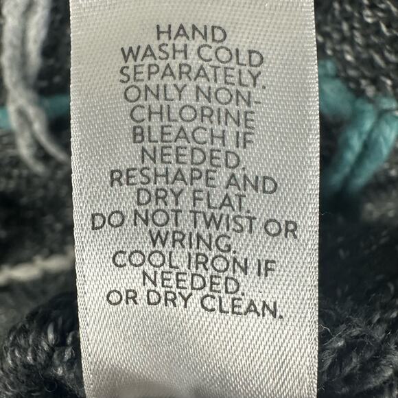 J Jill Sweater Womens Extra Small Gray PureJill Embroidered Knit Boho Artsy Wool - Picture 10 of 14